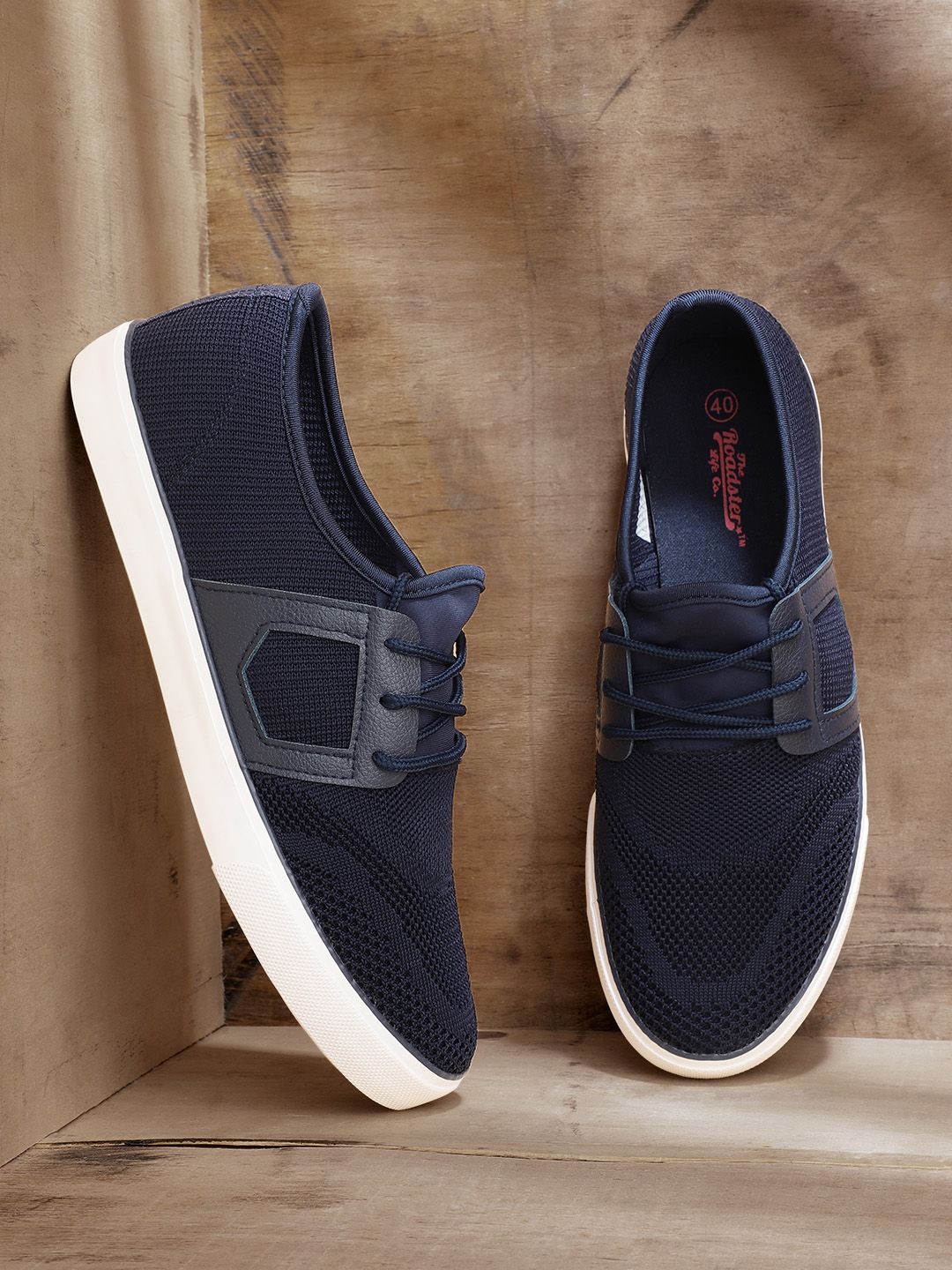 Roadster men deals navy sneakers