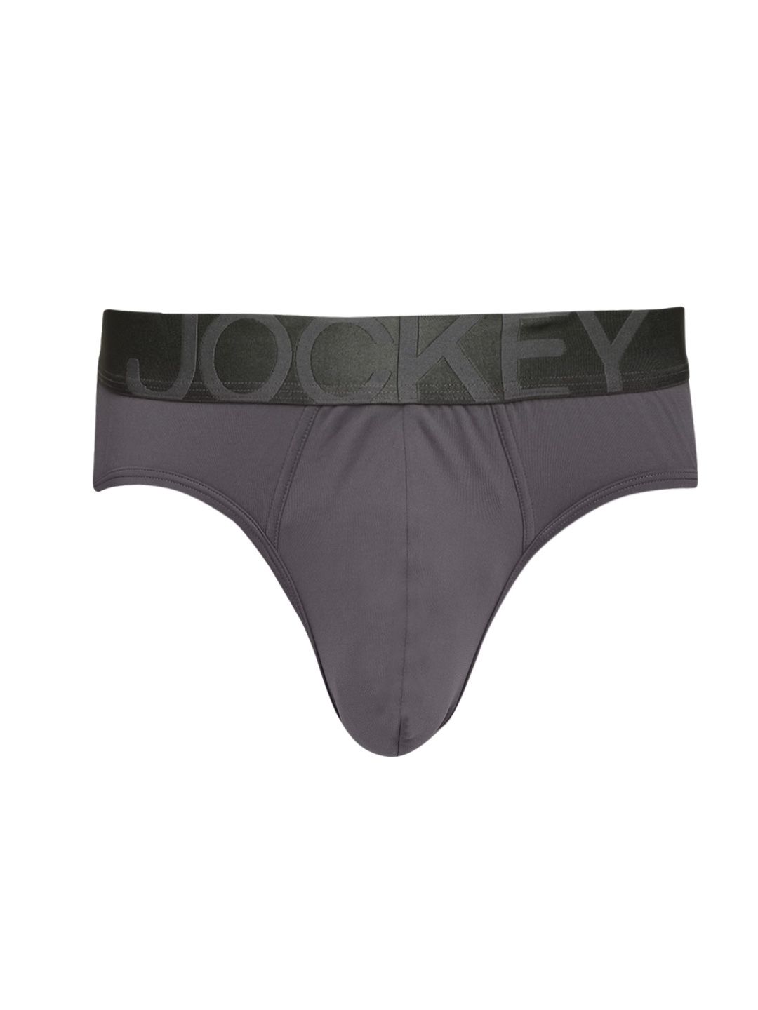 Jockey Men Charcoal Grey Solid Briefs IC27-0105-picture-57