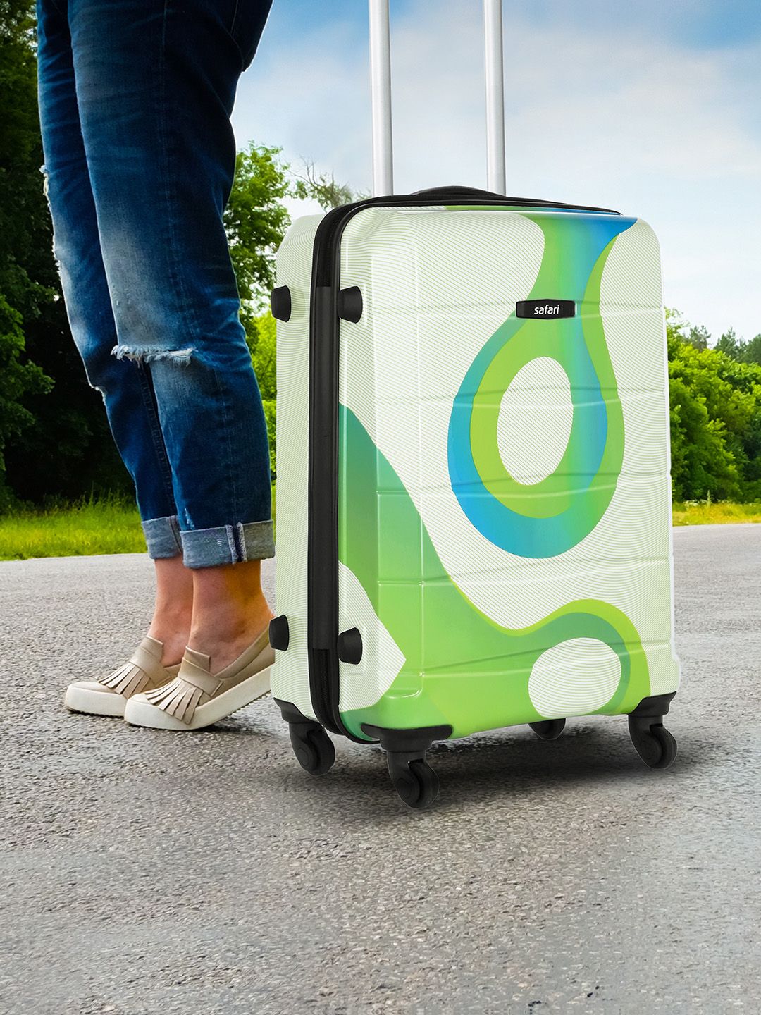Safari printed shop trolley bags
