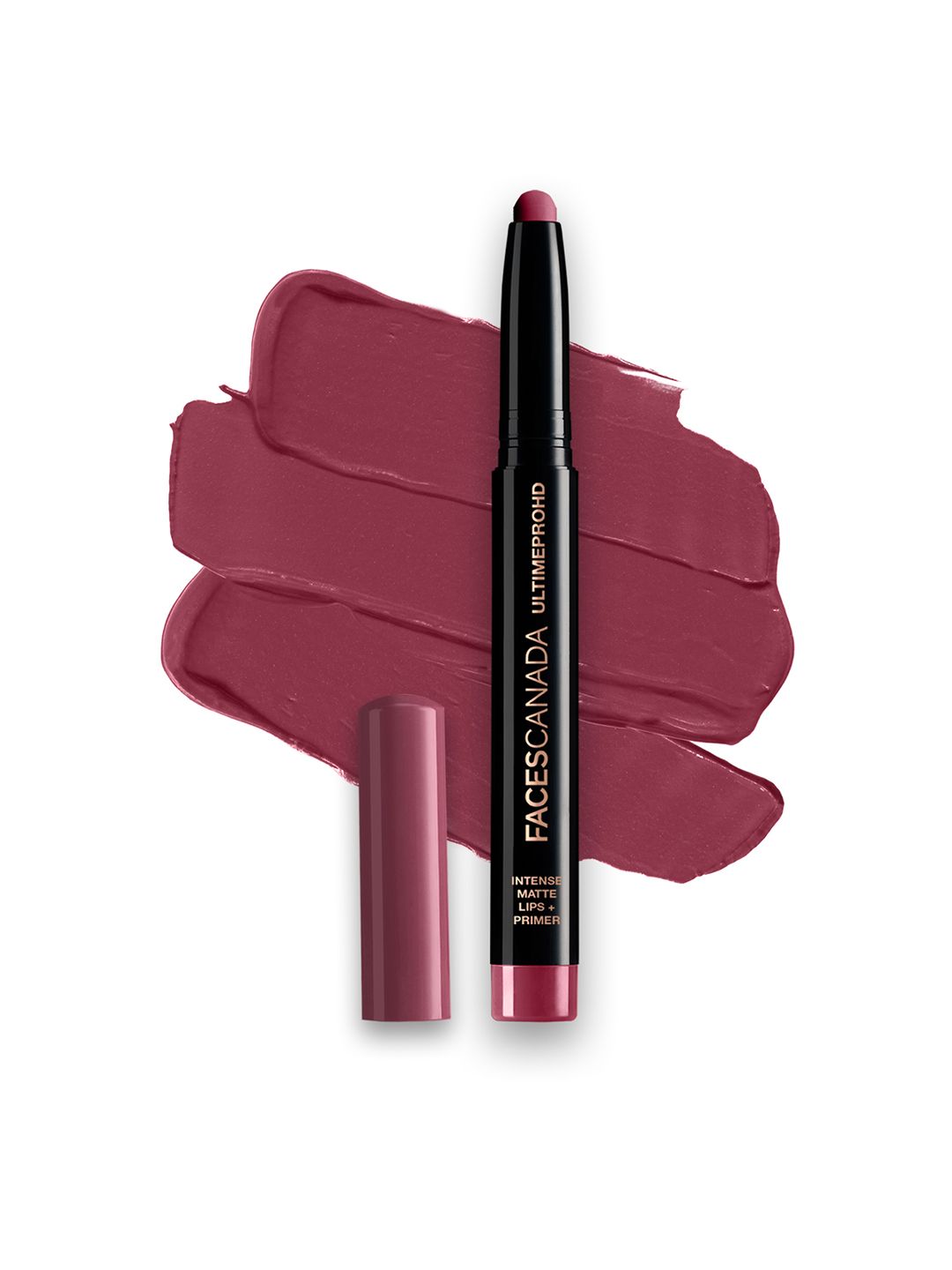 FACES CANADA Feather Light 10hr Stay Ultime Pro HD Intense Matte Lips + Primer Lipstick 1.4g - Wine Shot 26-image-9