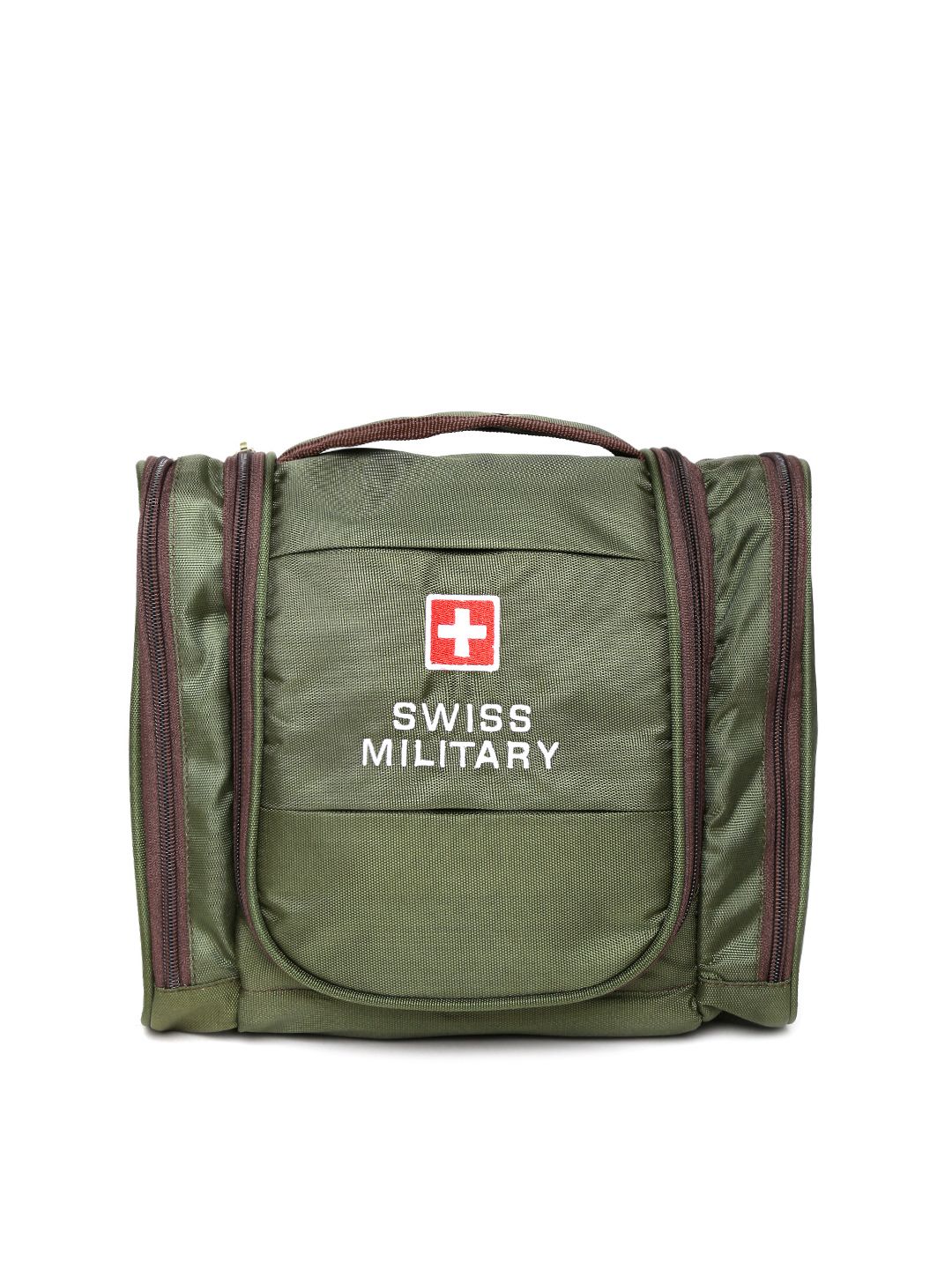 SWISS MILITARY Unisex Olive Green Water-Resistant Utility Bag-picture-19