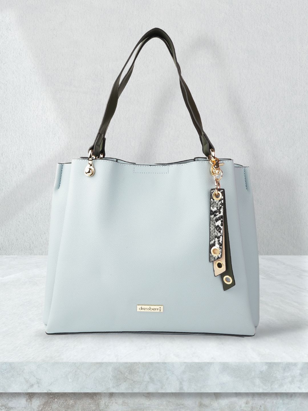 Buy DressBerry DressBerry Blue Solid Shoulder Bag at Redfynd