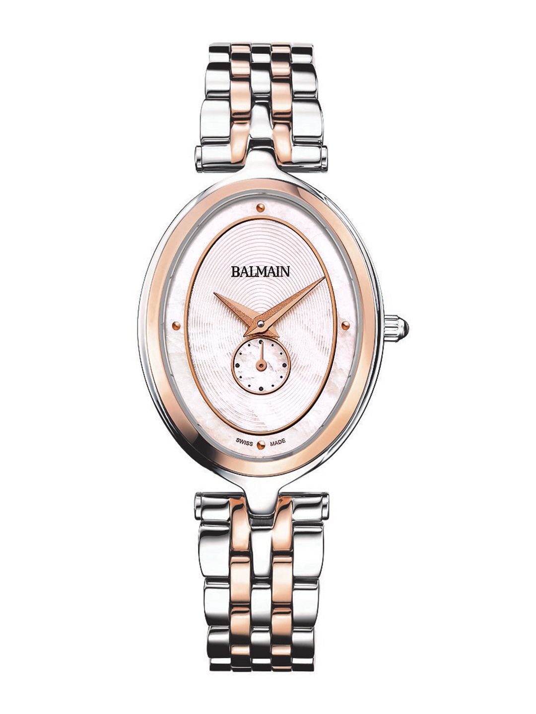 Balmain Haute Elegance Oval Women Off-White Swiss Made Mother of Pearl Analogue Watch B81183386-image-40