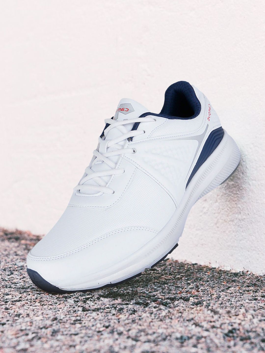 Campus Men White Mesh Jasper Running Shoes
