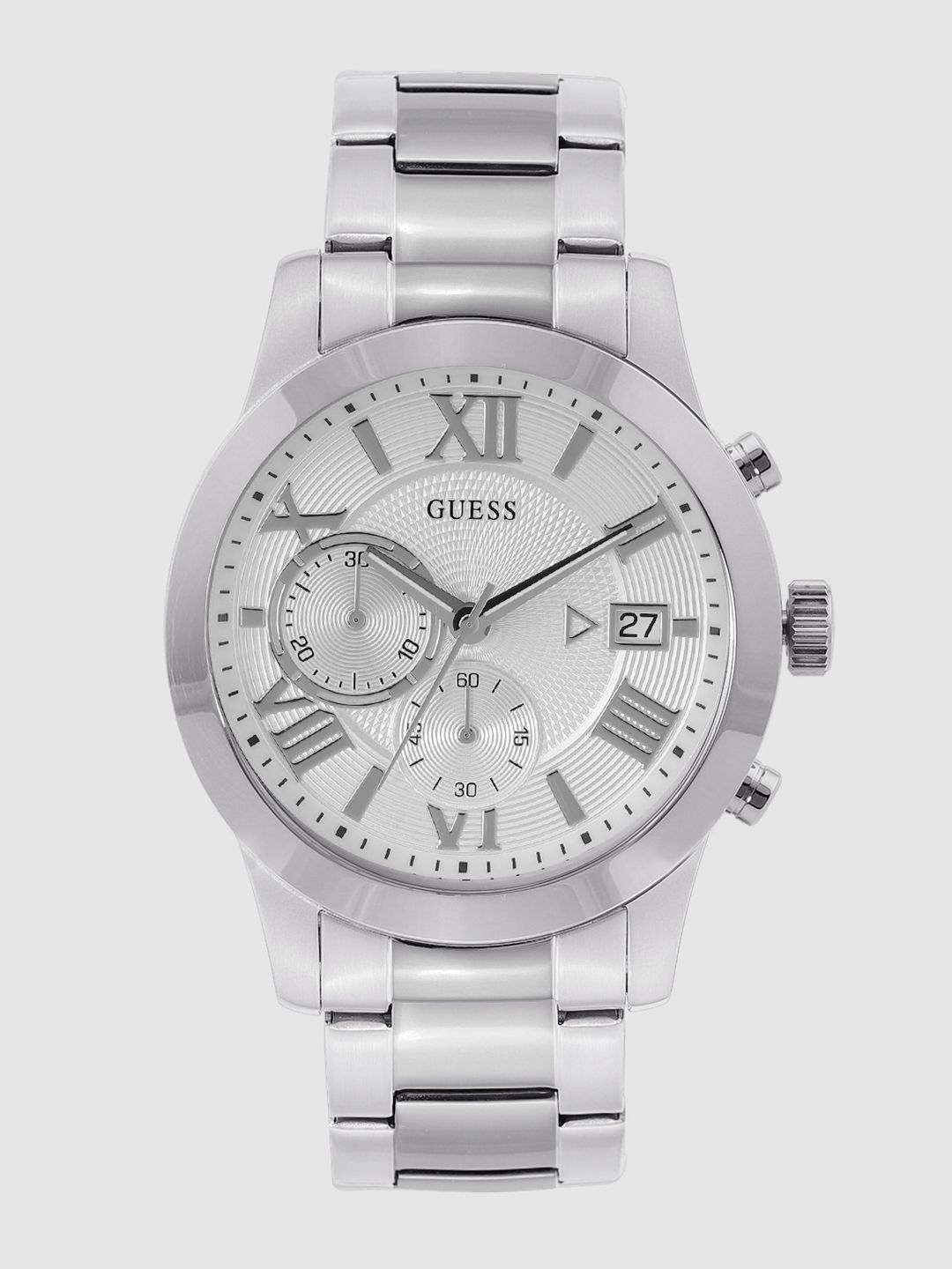 GUESS Men Silver-Toned Chronograph Watch W0668G7-image-34