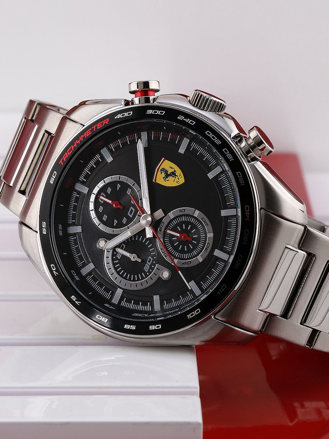 SCUDERIA FERRARI Speedracer Men Black Analogue Watch 0830652