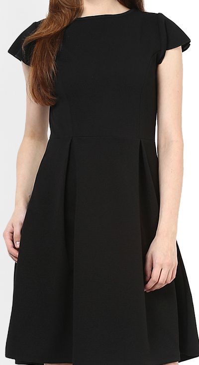 Buy RARE Black Fit & Flare Dress - Dresses for Women 1085485 | Myntra