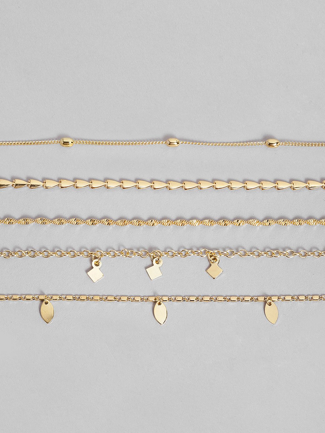 Accessorize Pack of 5 Delicate Bracelets-picture-40