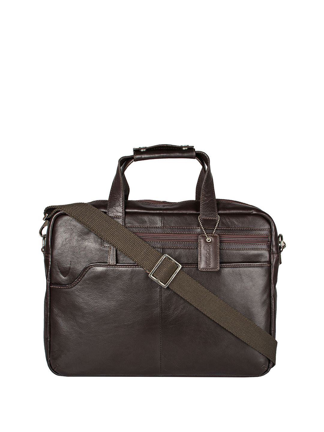 Hidesign Men Brown Solid Laptop Leather Bag-picture-19
