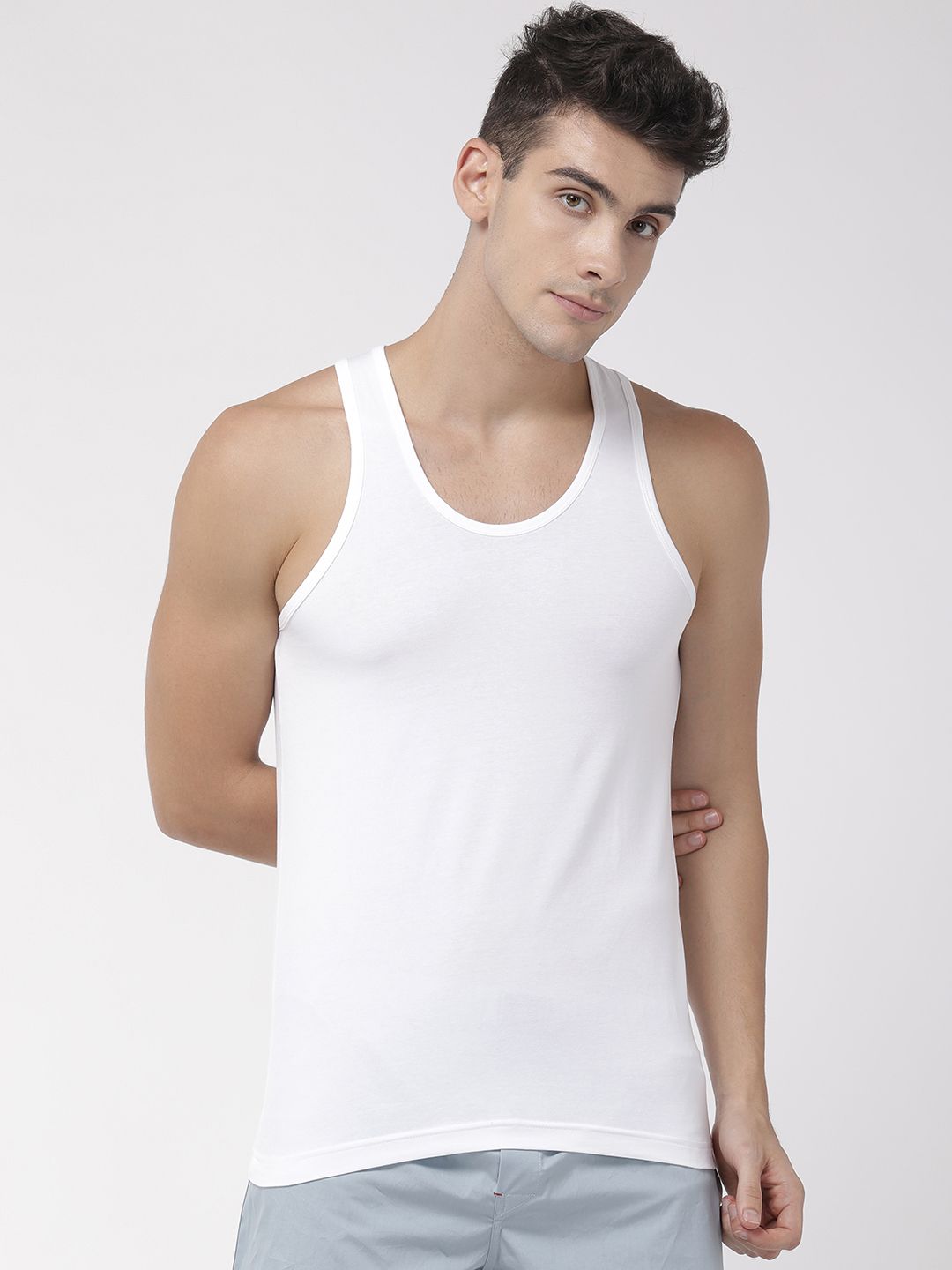 Park Avenue Men White Solid Innerwear Vest PZVX00027-W1-picture-38