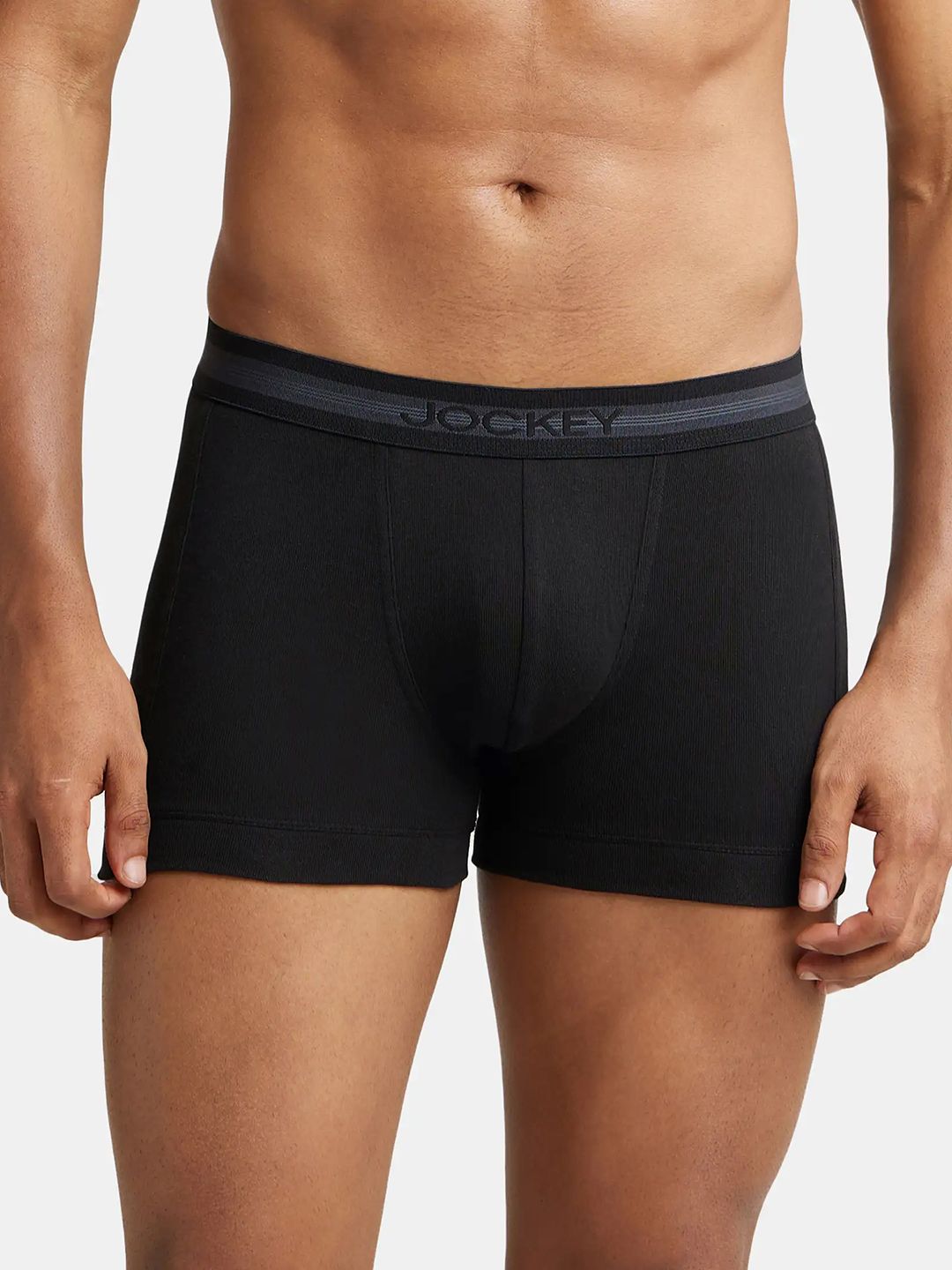 Jockey Men Black Solid Trunk 1015-0105