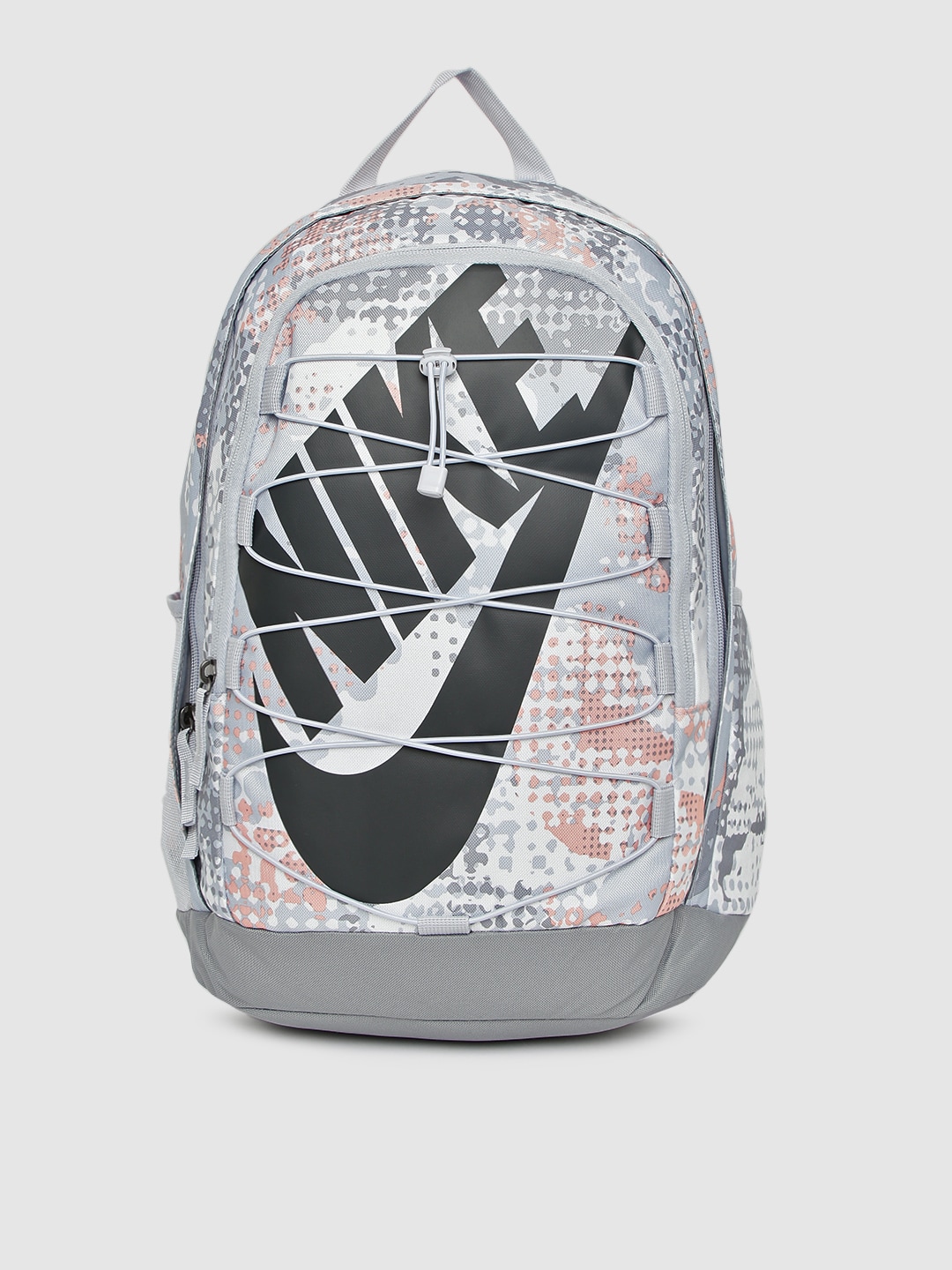 Nike Unisex Grey & Off-White Brand Logo Backpack