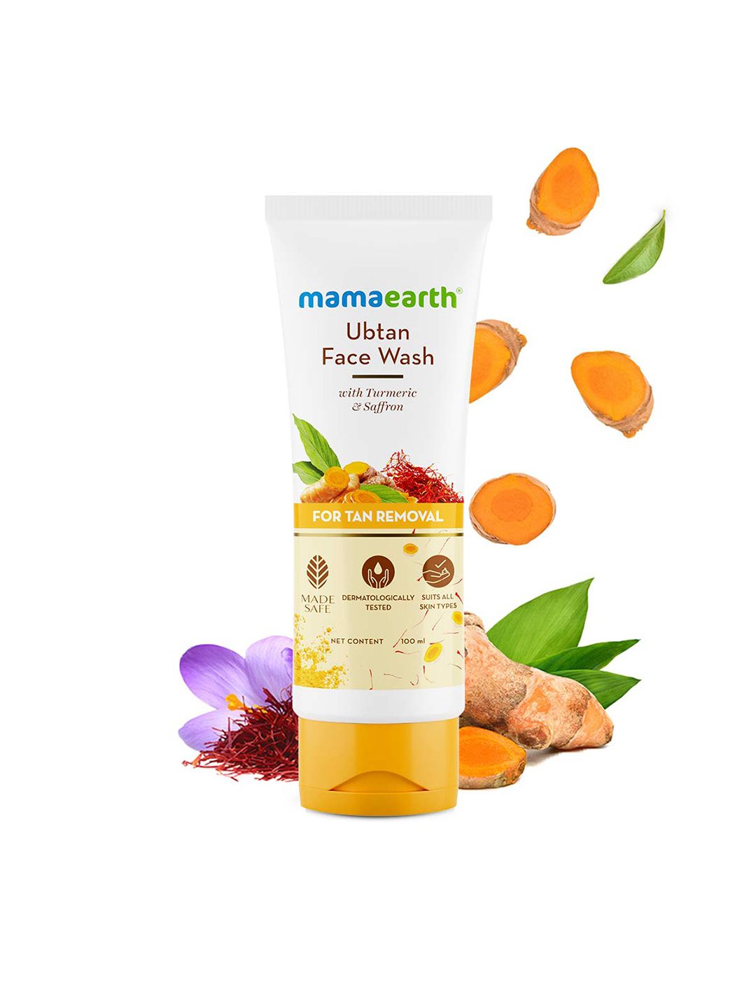 Mamaearth Ubtan Natural Face Wash With Turmeric & Saffron For Tan Removal - 100ml-picture-20