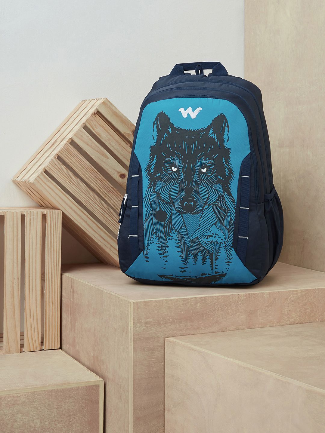 Wildcraft Unisex Blue Daredevil Graphic Backpack-image-39