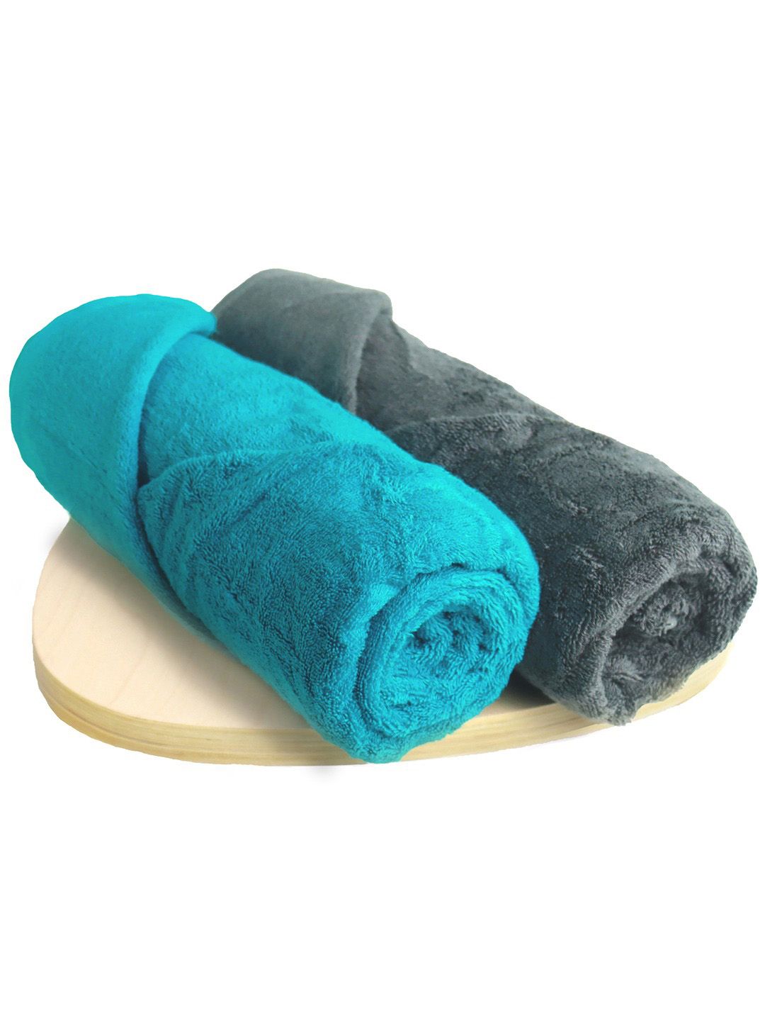 Heelium Unisex Set of 2 Quick Absorbent 600 GSM Bamboo Bath Towel - 65 x 40 cm-picture-19