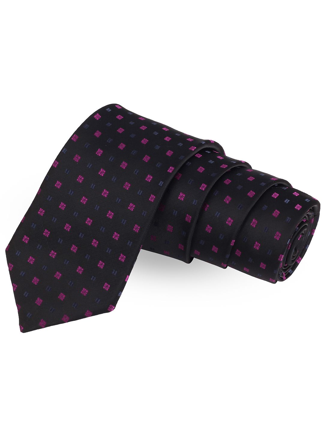 PELUCHE Black Printed Broad Tie-picture-17