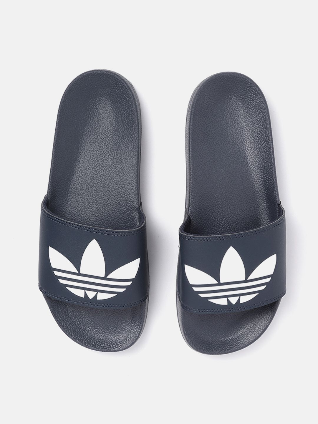 ADIDAS Originals Men Navy Blue & White Adilette Lite Printed Sustainab