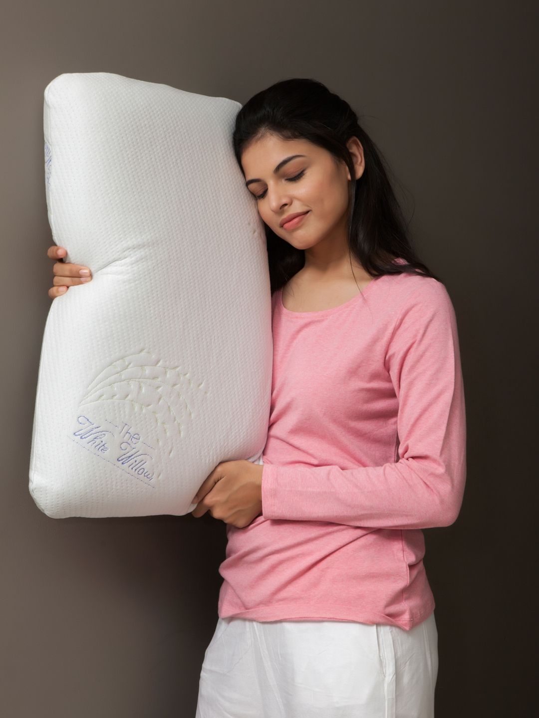 The White Willow White Regular Orthopedic Cooling Gel Memory Foam Bed Pillow-picture-30