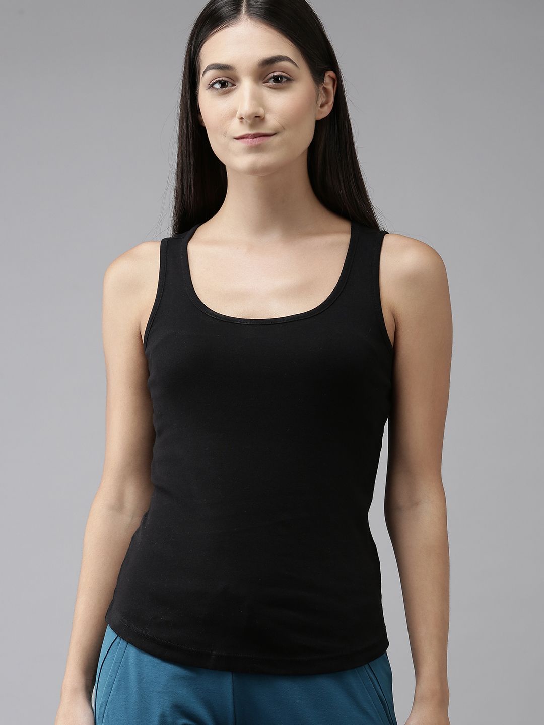 Van Heusen Women Solid Antibacterial Colour Fresh Tank Top-picture-19