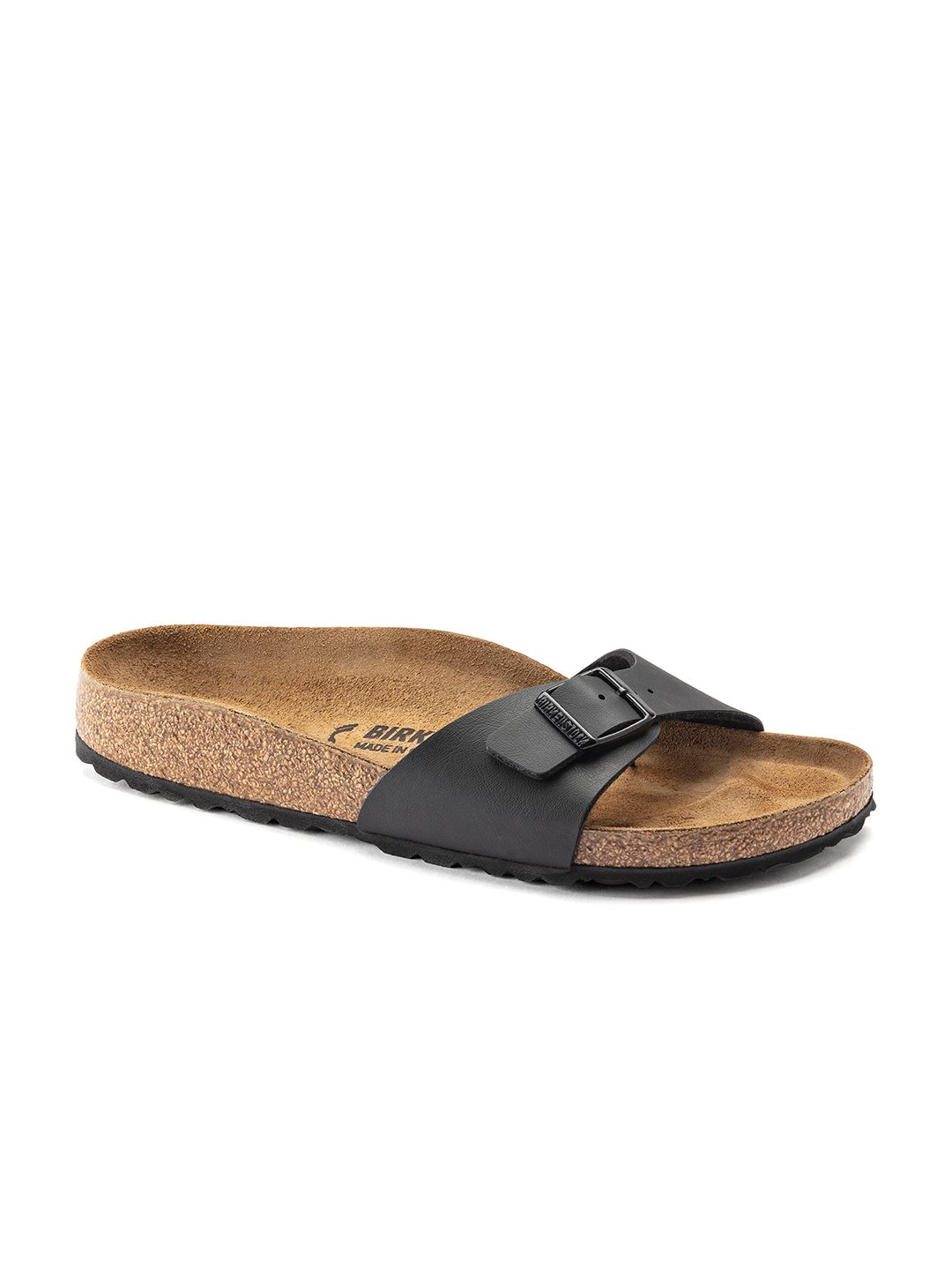 Birkenstock Black Madrid Birko-Flor Narrow Width Sandals-image-46