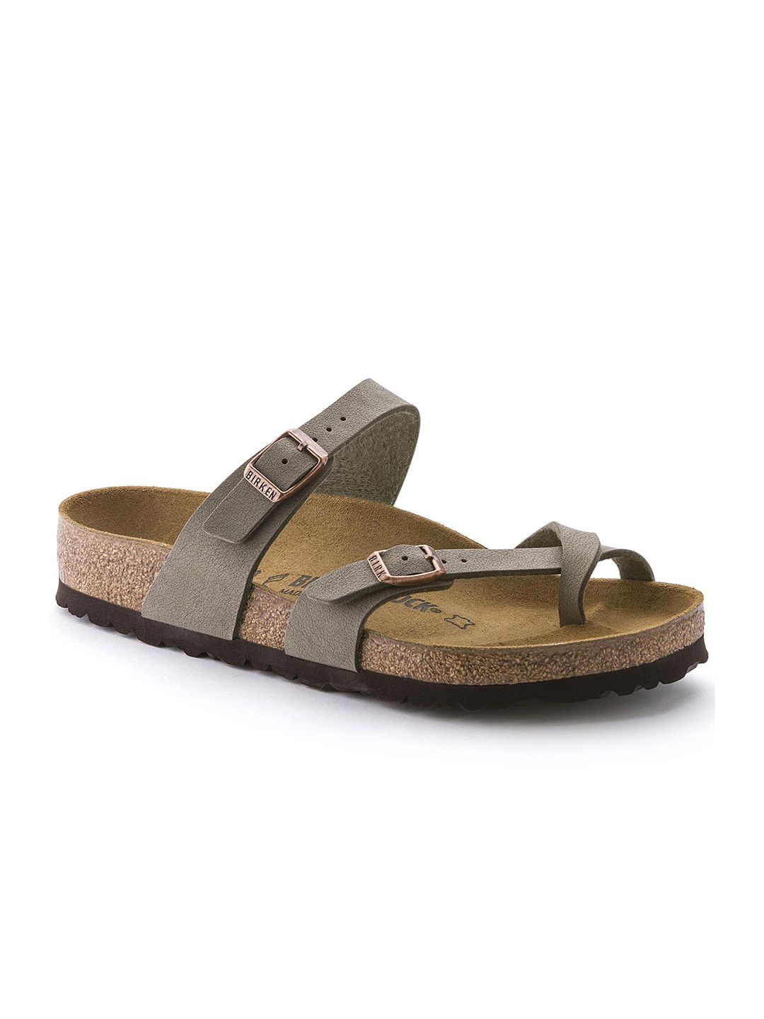 Birkenstock Unisex Silver-Toned Mayari Birko-Flor Regular Width Nubuck Sandals-picture-23