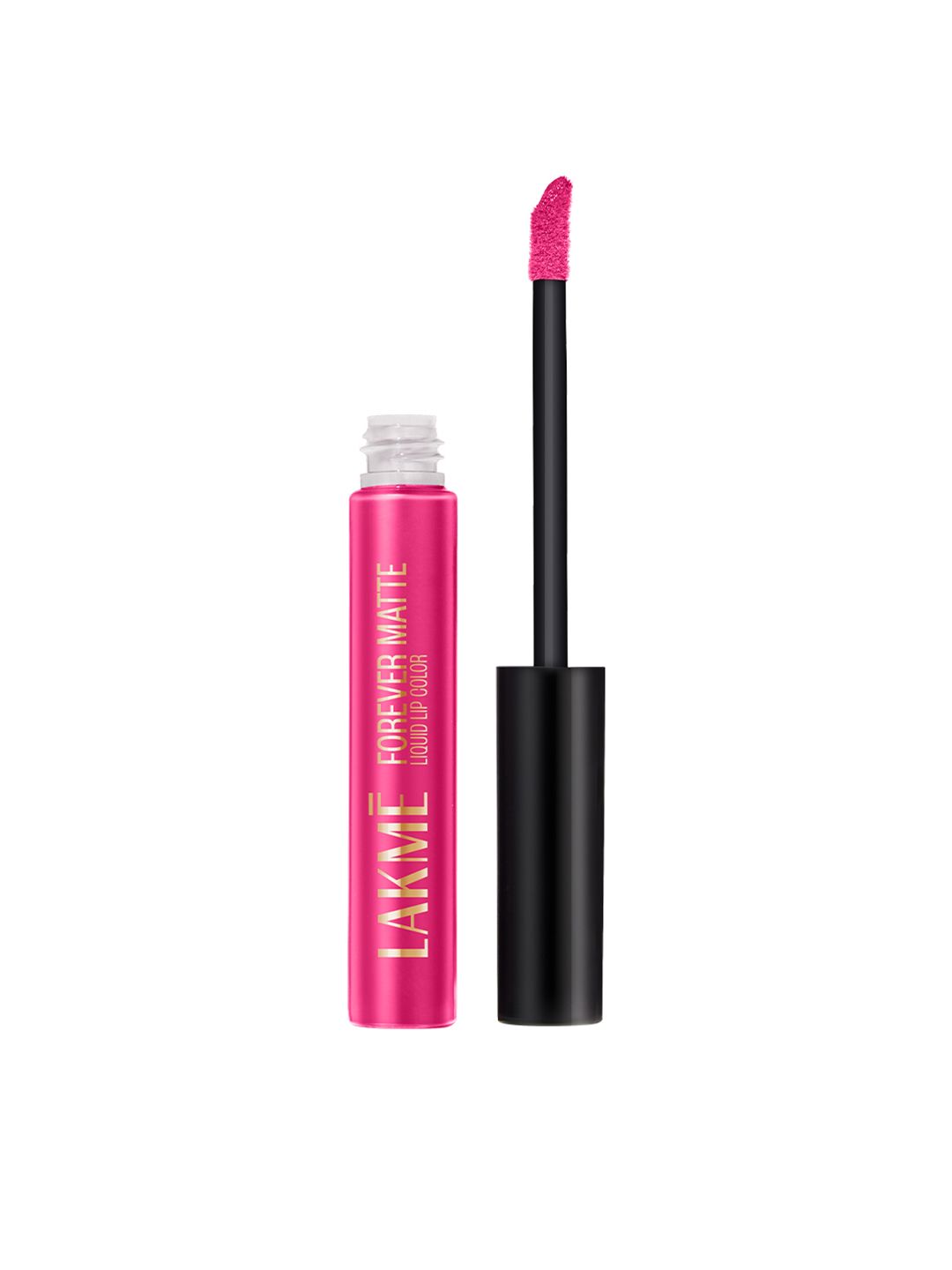 Lakme Forever Matte Liquid Lipstick, Lightweight & transferproof - Pink Prom 5.6ml-image-4