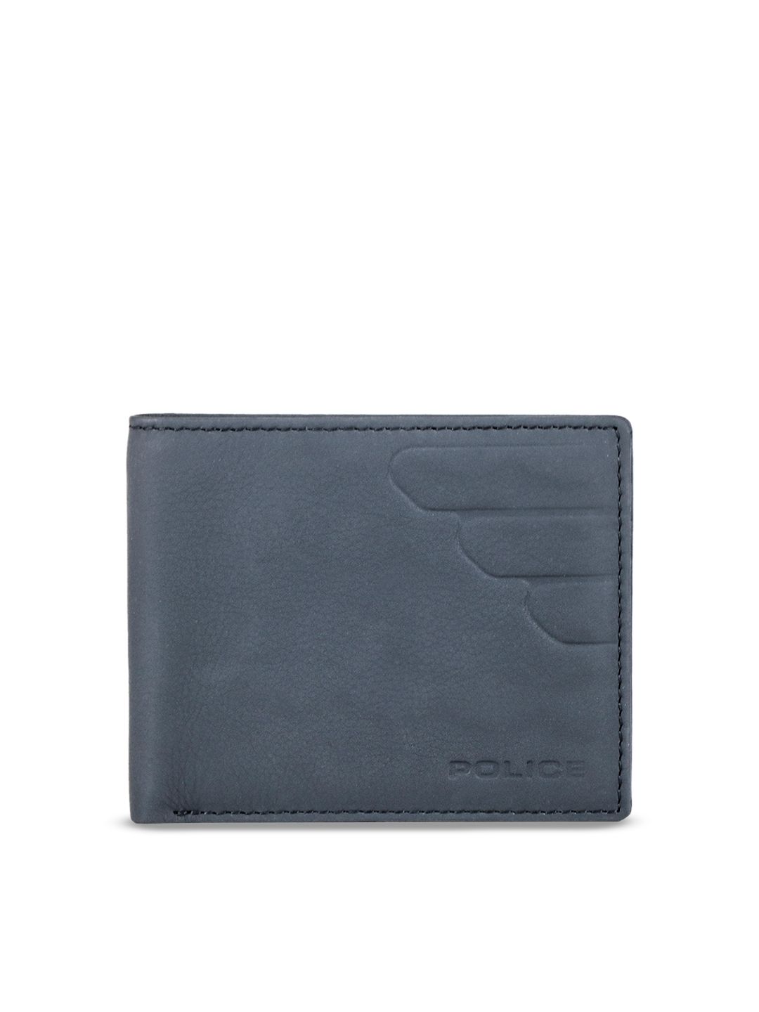 Police Men Blue Solid Leather Two Fold Wallet-picture-24