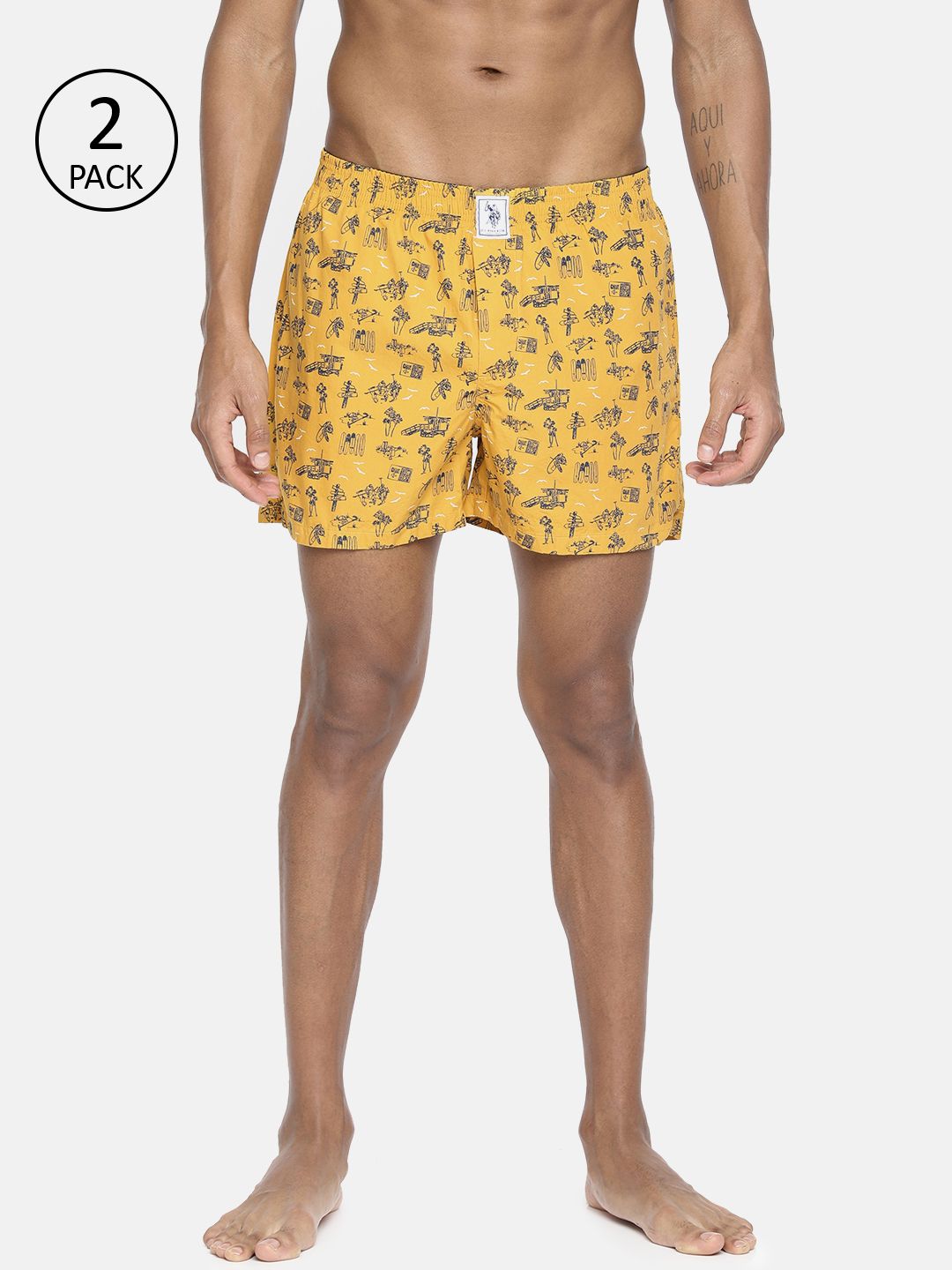 U.S. Polo Assn. Men Pack of 2 Assorted Printed Boxers-picture-24