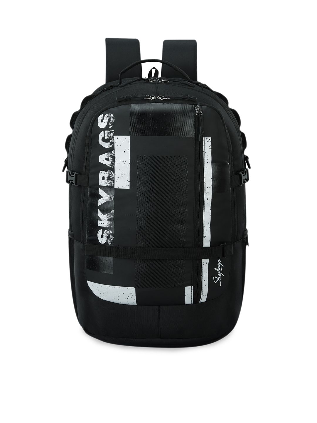 Skybags Unisex Green & White Brand Logo Backpack