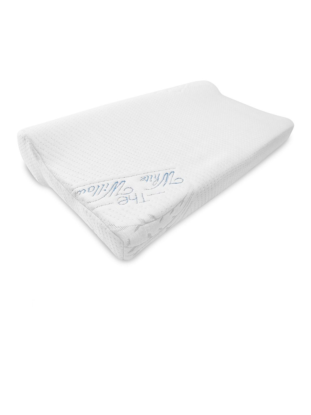The White Willow Unisex White Cervical Contour Memory Foam Orthopedic Neck Support Pillow With Cover-image-46