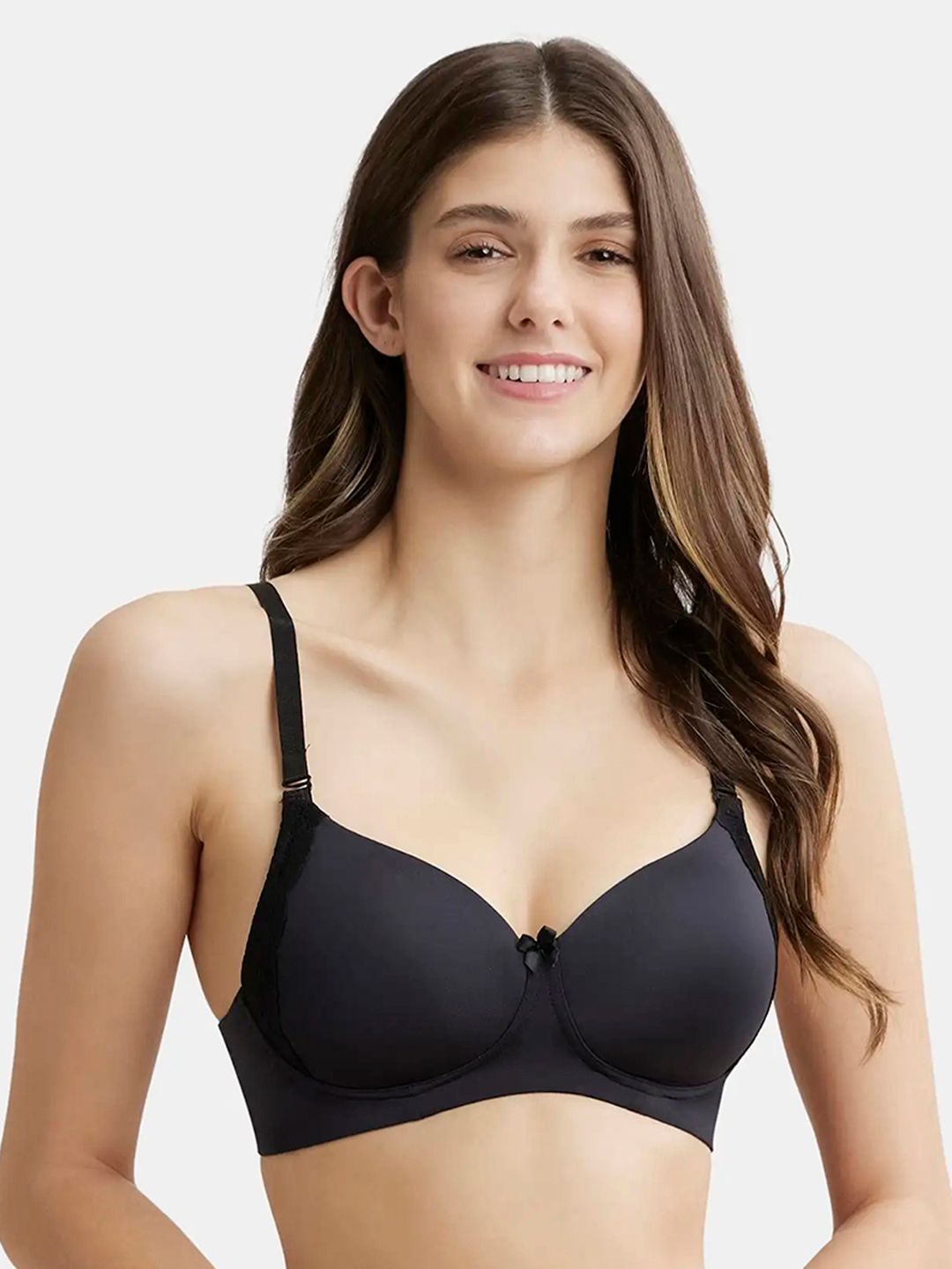 Jockey Wirefree Padded Soft Touch Full Coverage Multiway Styling Tshirt Bra-1816-picture-39