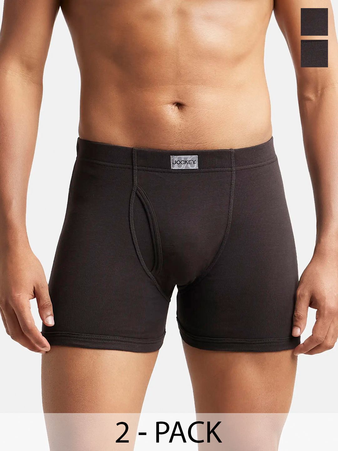 jockey Pack Of 2 Super Combed Cotton Rib Boxer Brief with Ultrasoft and Durable Waistband-8008-picture-12