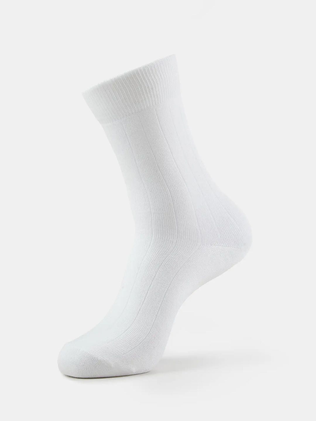 Jockey Men White Solid StayFresh Calf-Length Socks-image-28