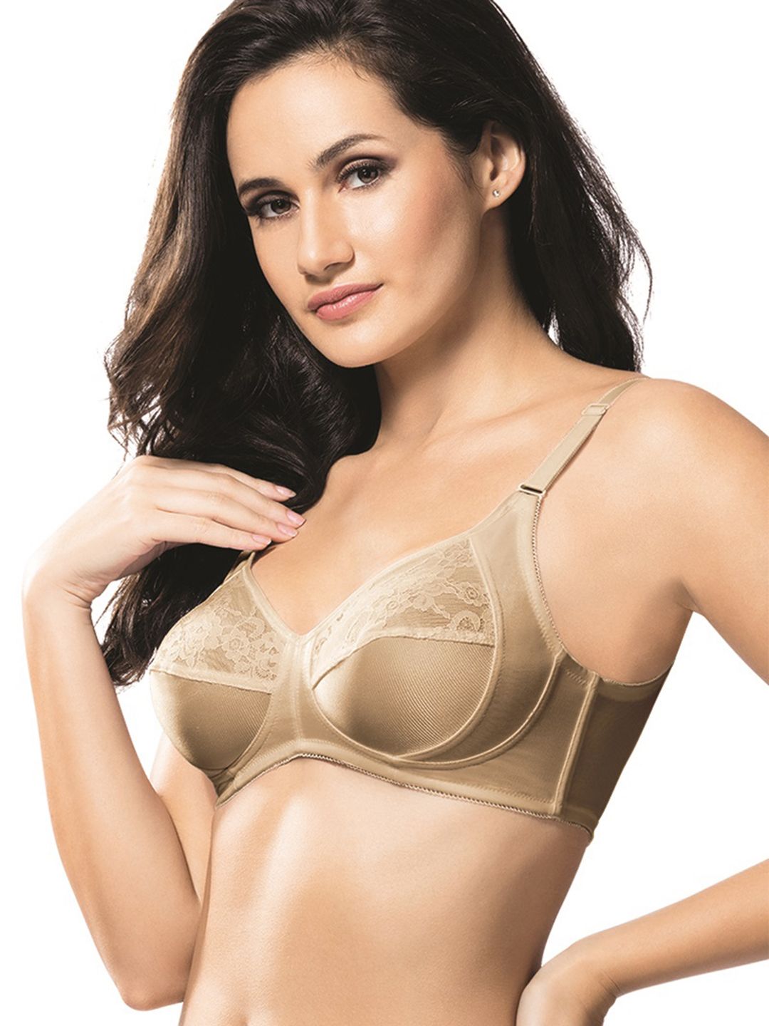 Amante Non Padded Wirefree Perfect Shaper Lace Bra - BRA10505-picture-25