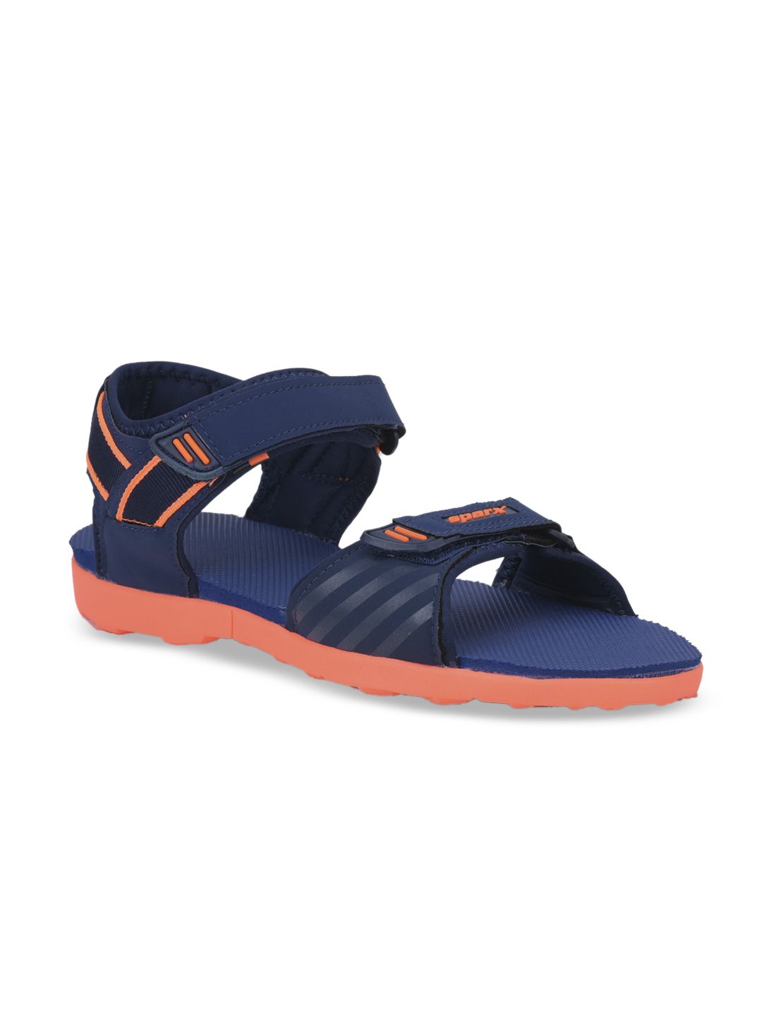 Buy Sparx Sparx Men Navy Blue Orange SS 486 Sports Sandals at