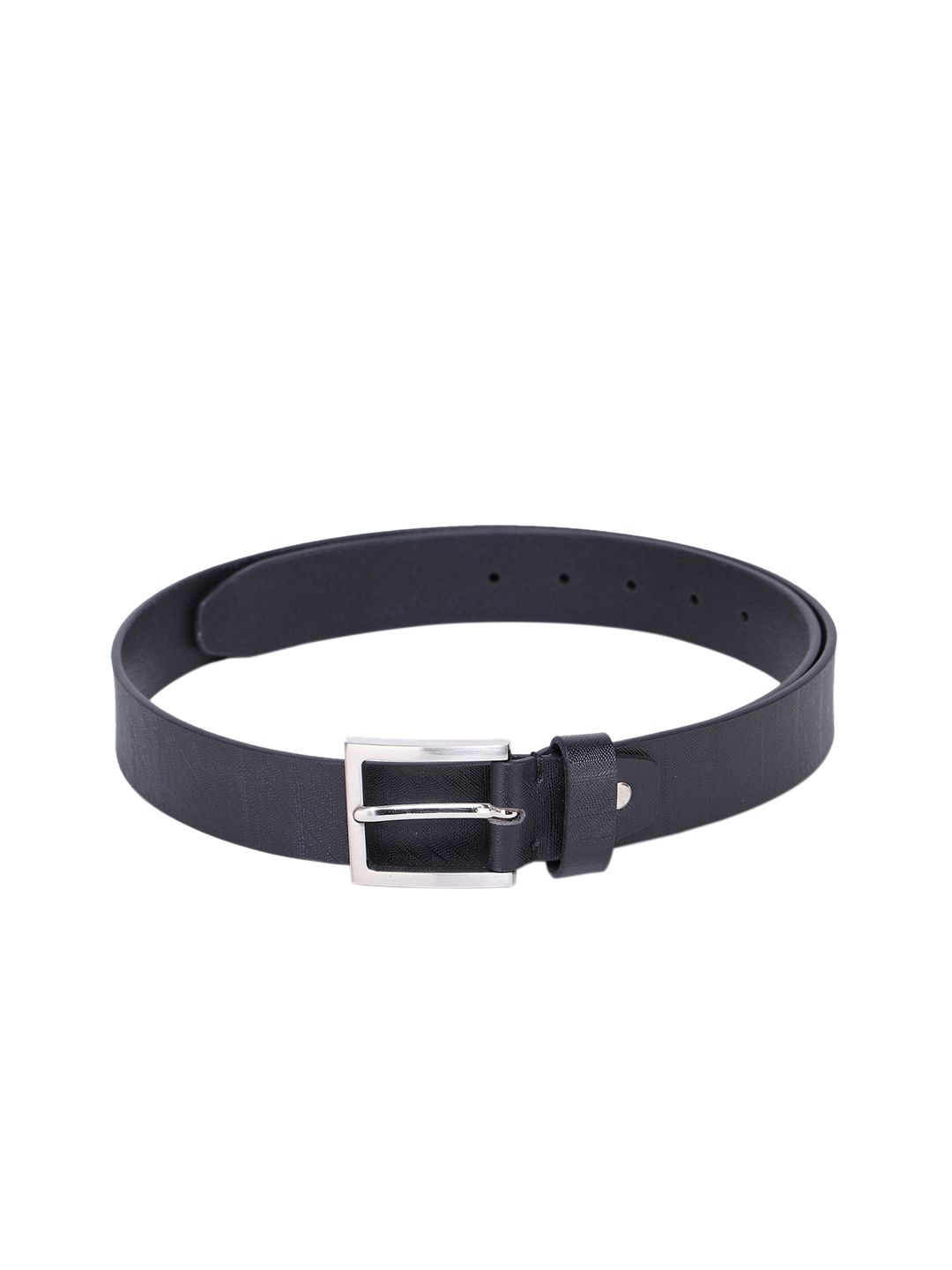 Alvaro Castagnino Men Black Leather Textured Belt-picture-29