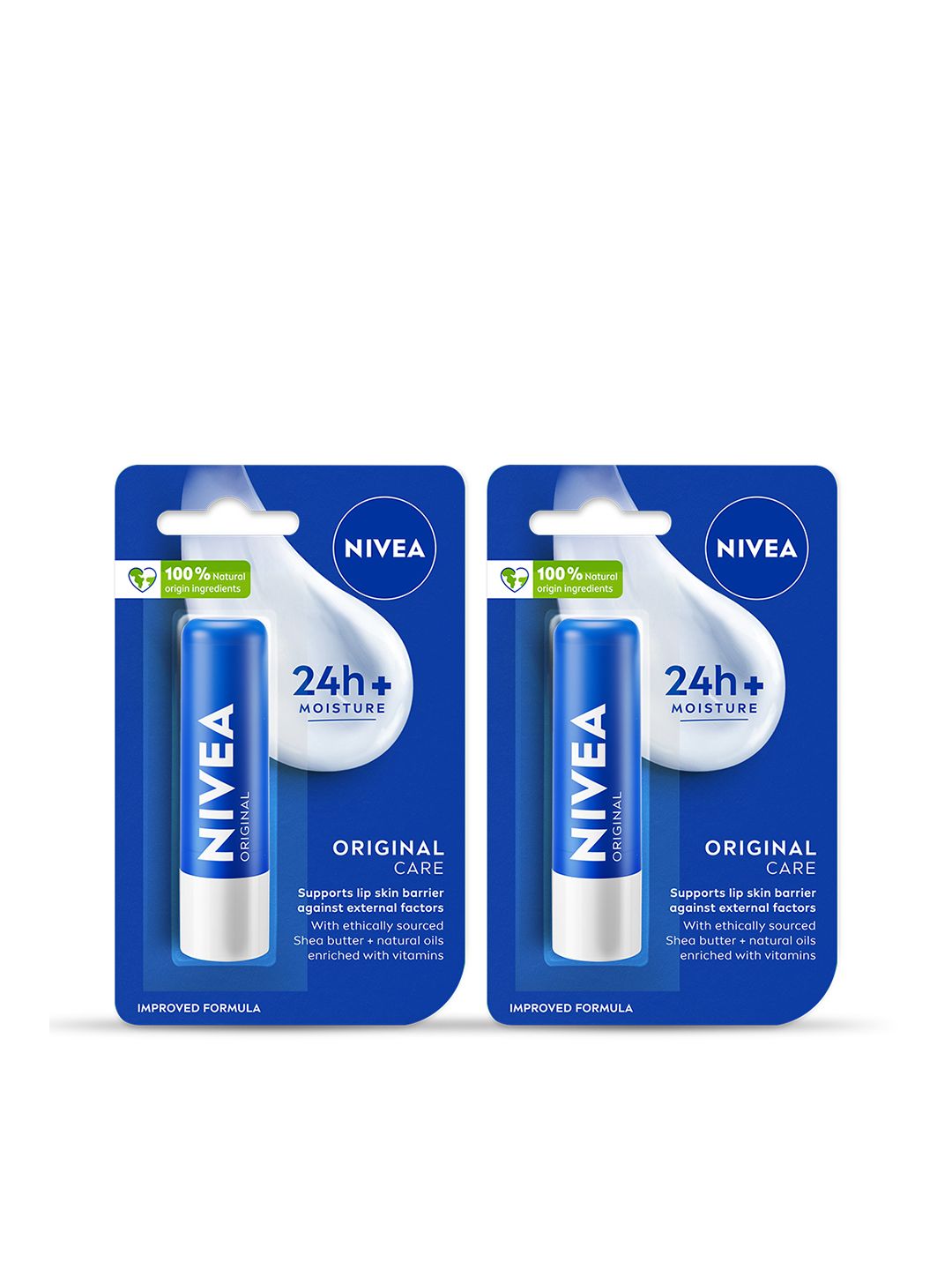 Nivea Set of 2 24 Hr Melt-In Moisture Original Care Lip Balm-picture-56