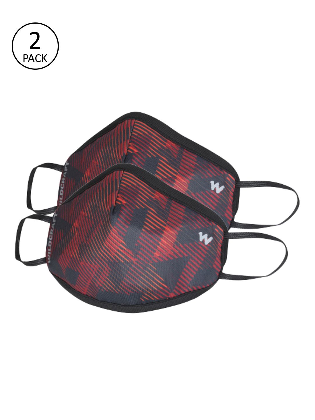Wildcraft Adults Red 2 Pcs 3-Ply W95+ Protective Outdoor Masks-image-25