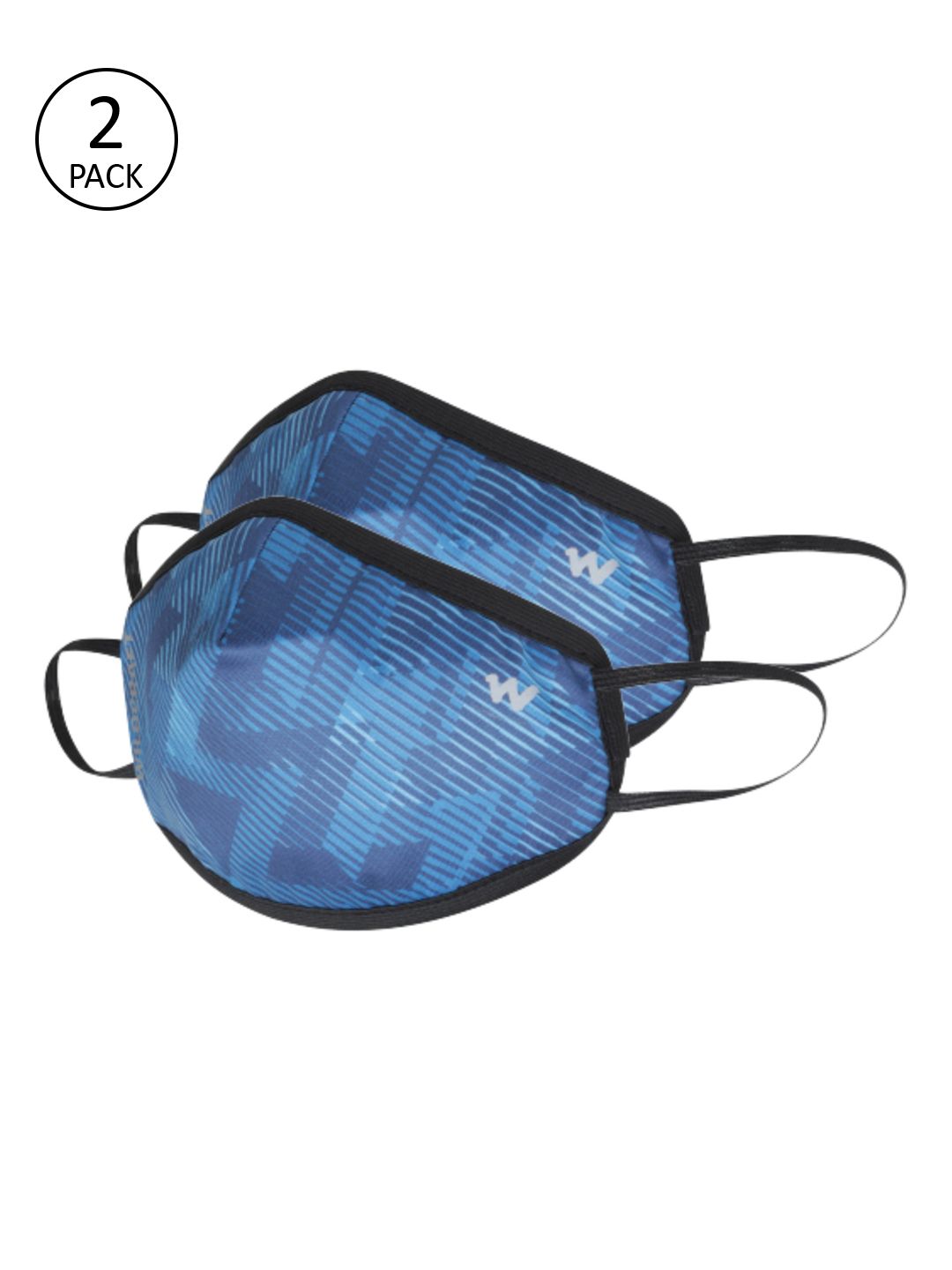Wildcraft Adults Blue 2 Pcs 3-Ply W95+ Protective Outdoor Masks-image-48