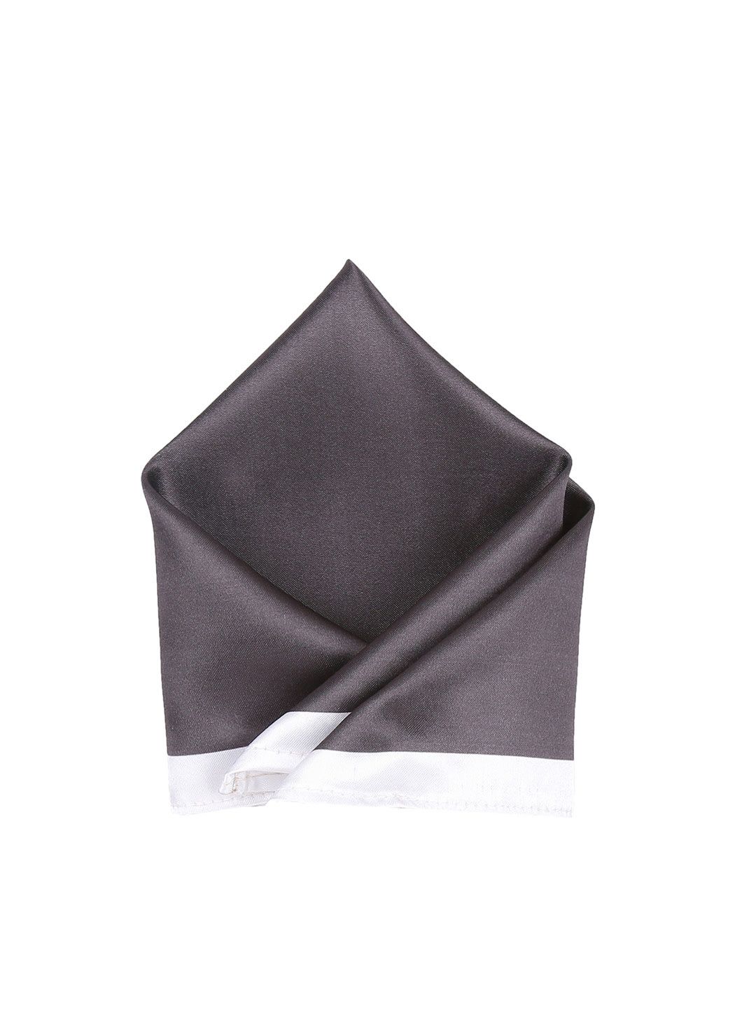 Blacksmith Men Charcoal Grey Solid Pocket Square-picture-42