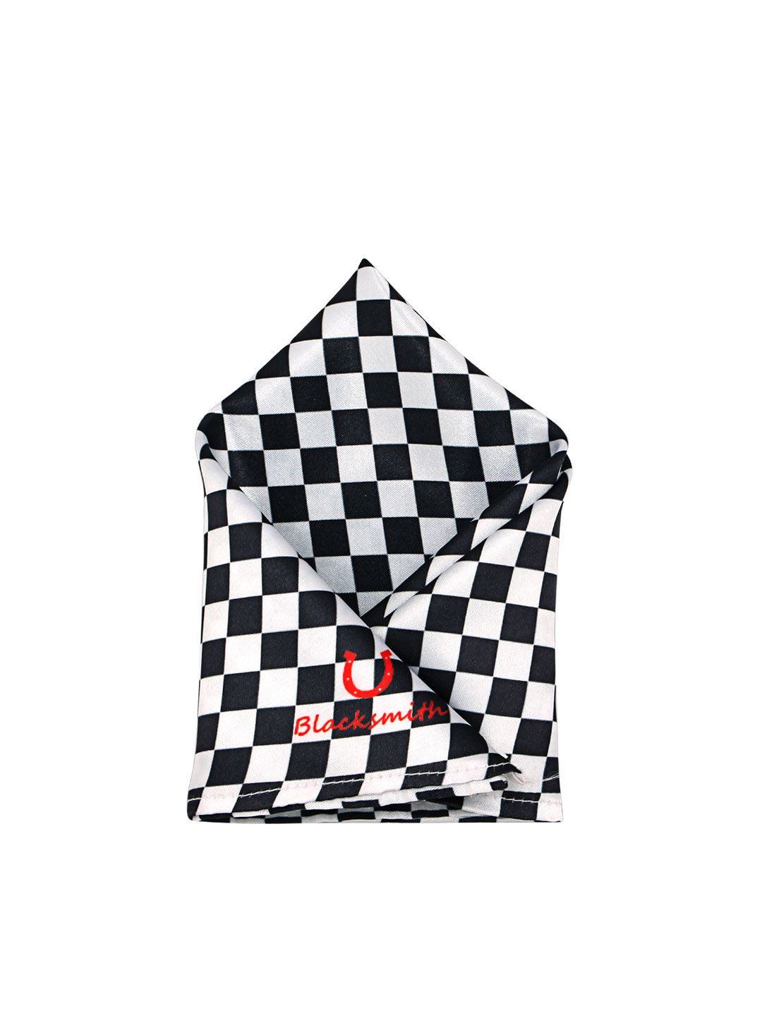 Blacksmith Men Black & White Printed Pocket Square-picture-23