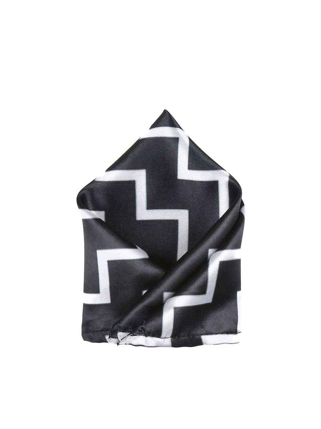 Blacksmith Men Black & White Aztec Print Pocket Square-picture-57