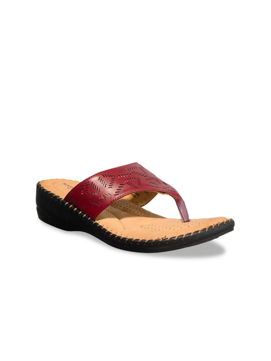 Khadims Women Red Solid Comfort Heels-picture-27