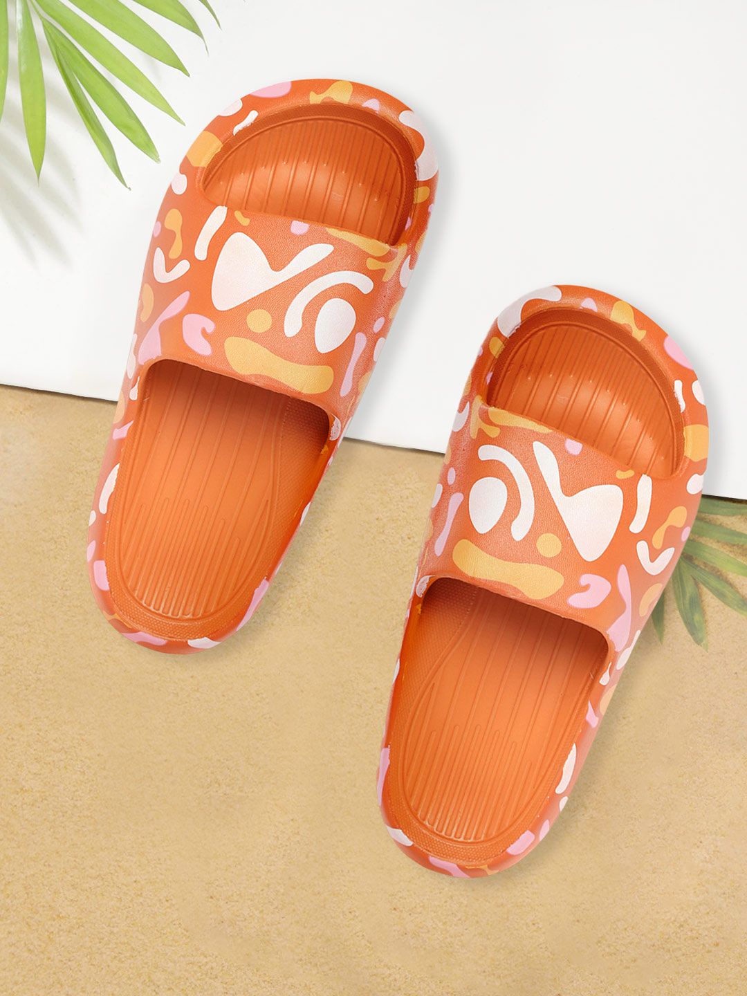 Orange sliders online womens