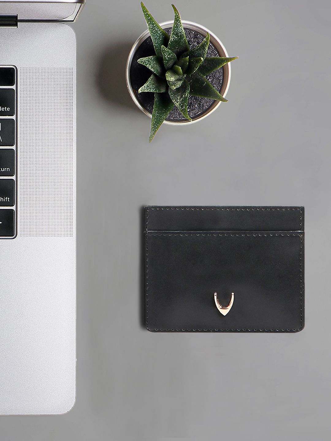 Hidesign Hidesign Ee 328-Ch Black Leather Card Holder