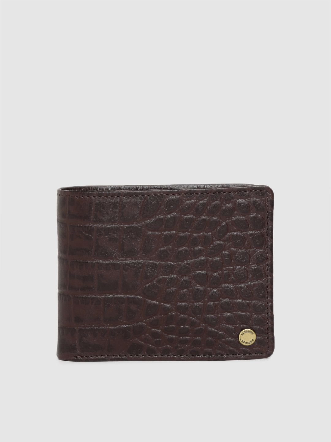 Hidesign Men Brown Textured Two Fold Wallet-picture-28