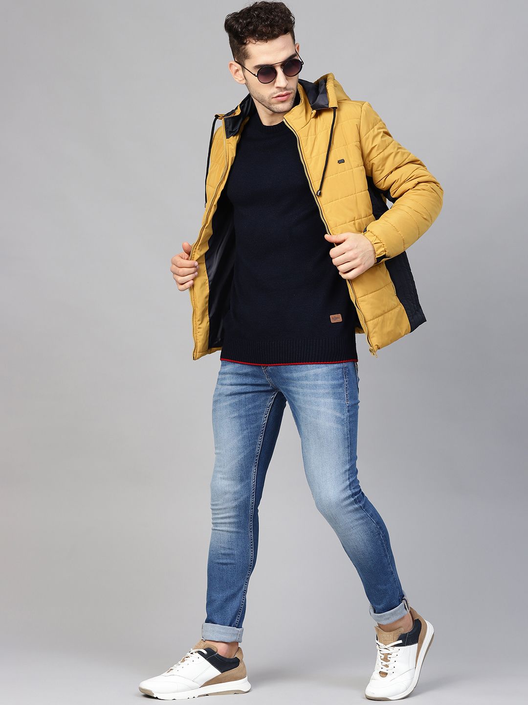 Denim Jacket with Flap-Buttoned Pockets