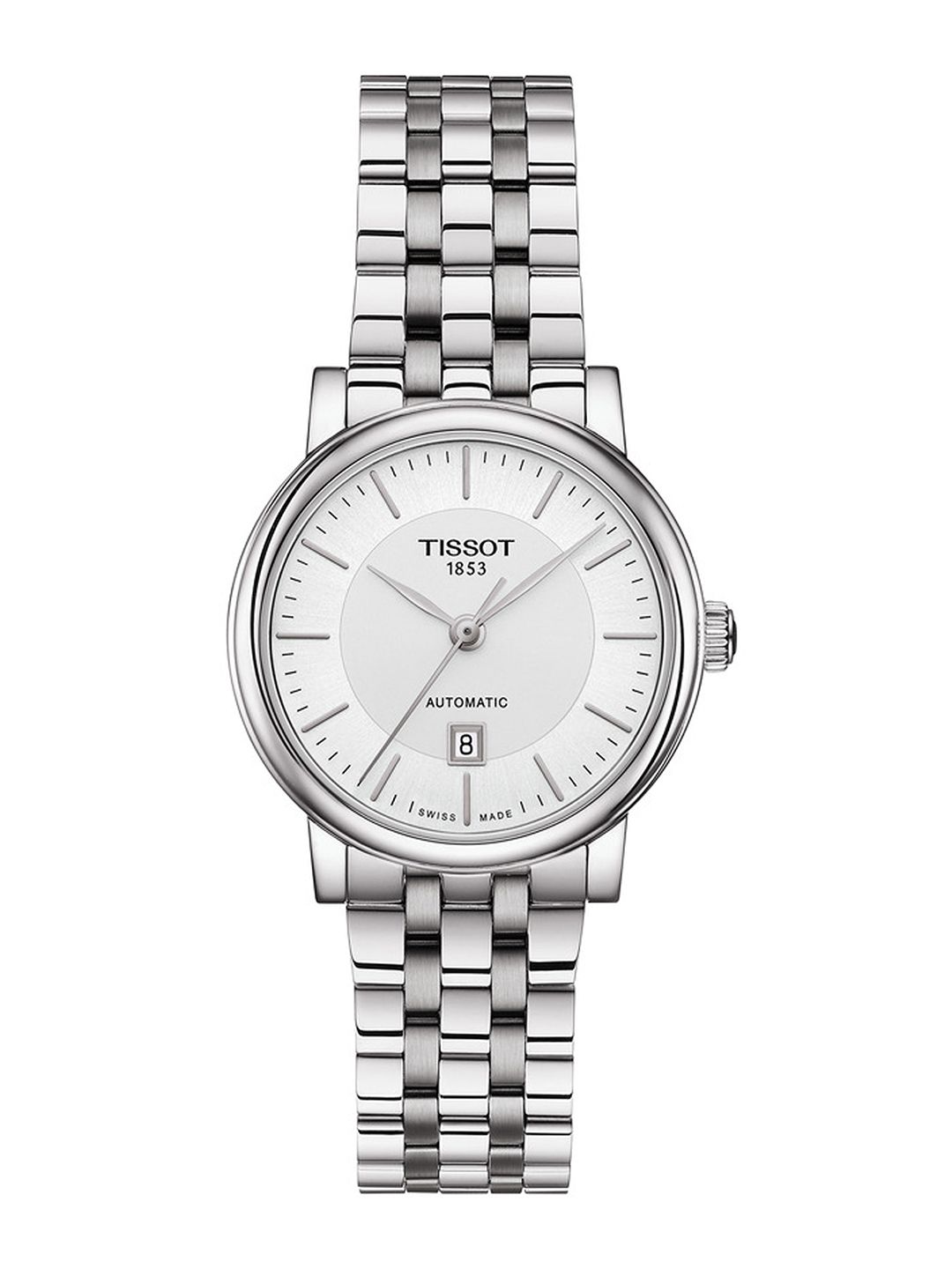 TISSOT Women Silver-Toned Carson Premium Automatic Lady Analogue Watch T1222071103100-picture-17