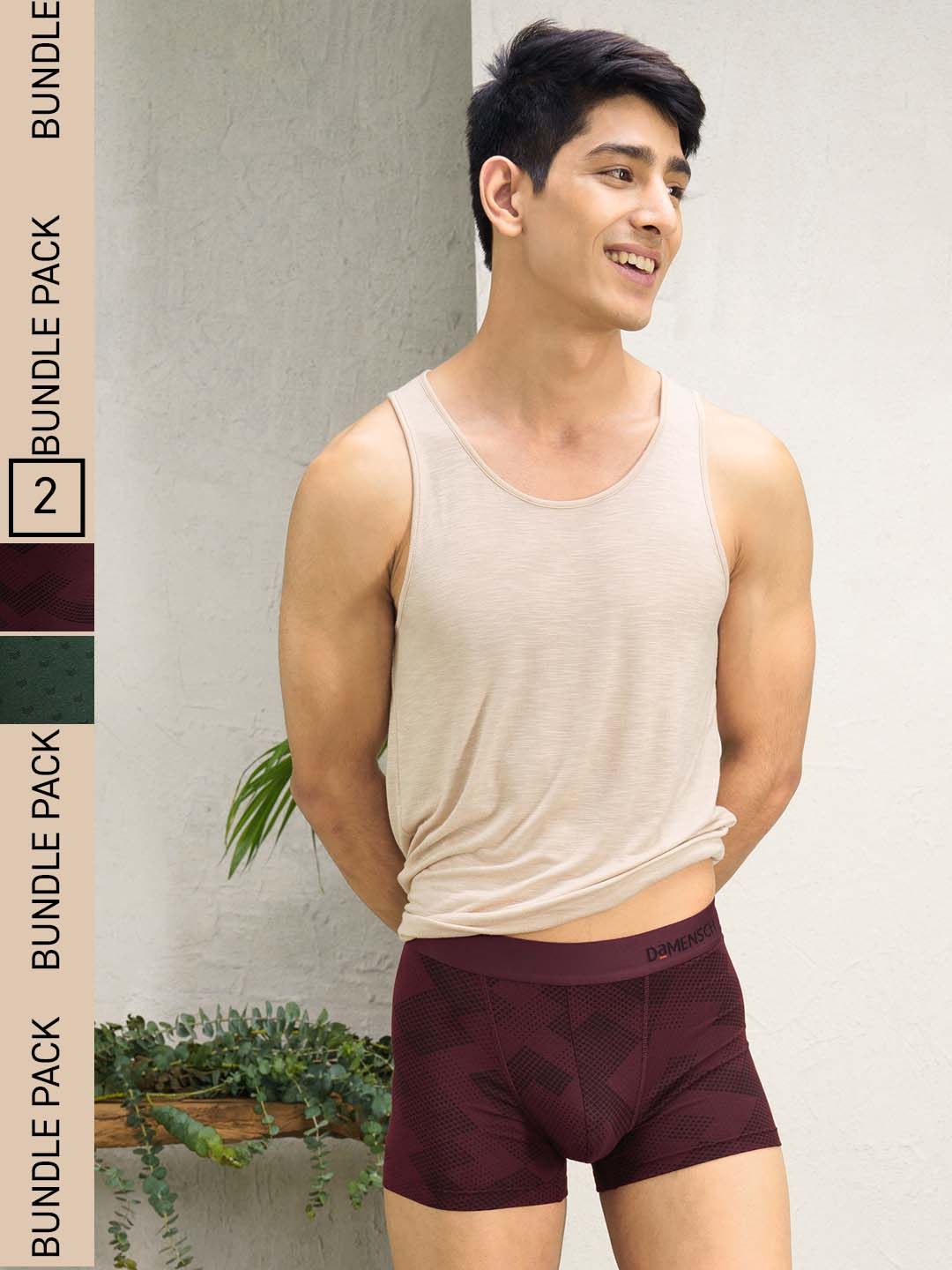 DaMENSCH Men DEO-SOFT Anti Bacterial Modal Printed Trunks DAM-PRIN-T-QM-DG-PACK-2-MIX-picture-22