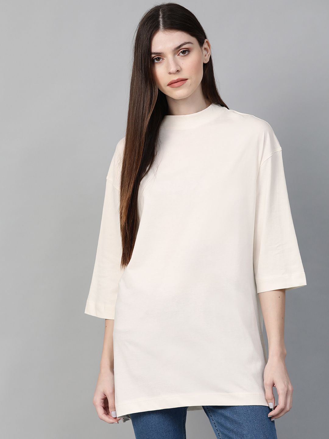 Off white longline t shirt hotsell